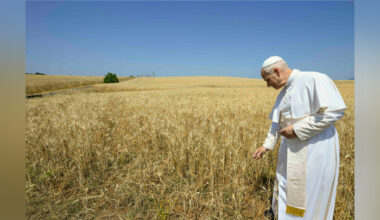 Pope visits site of possible Vatican solar farm