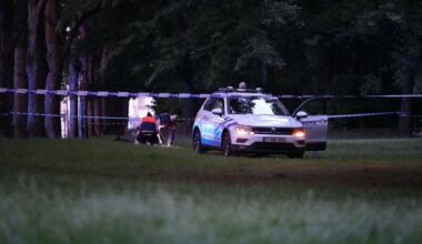 HET PV VLAK NA HET 'ONGEVAL' FABIEN 11 IN BRUSSEL