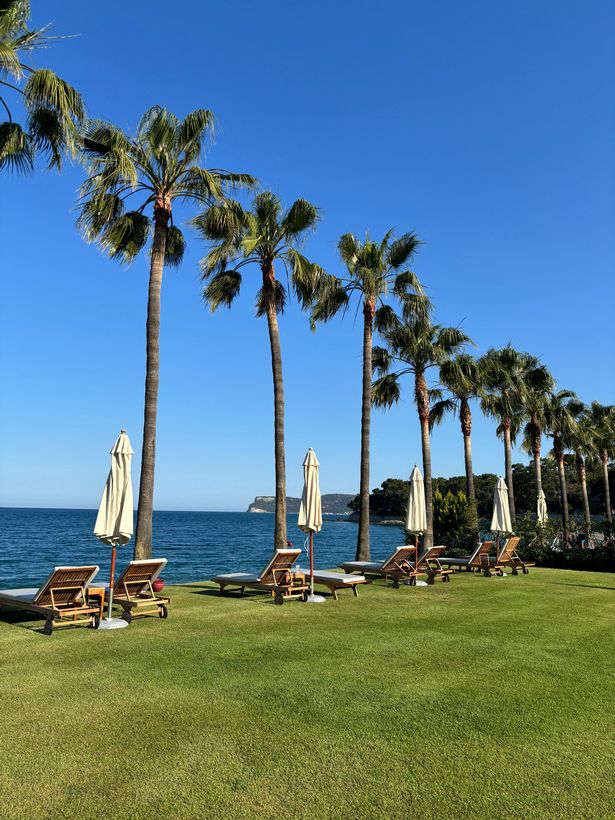 The resort has its own private beachfront