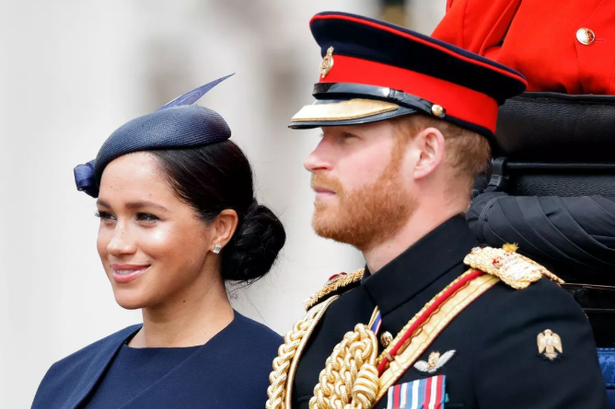 Prince Harry and Meghan Markle at Trooping the Colour in 2019