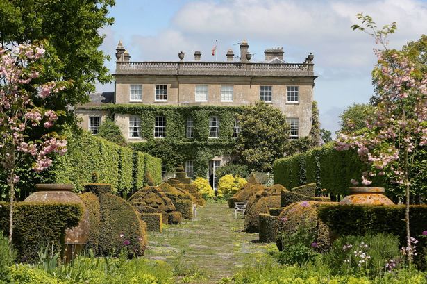 Gardens in front of a mansion house