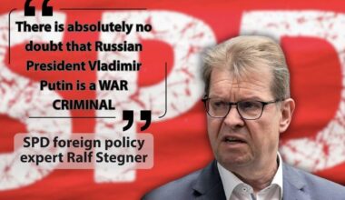 Ralf Stegner of the SPD supports a call for talks with Russia. He backs Ukraine's defense, rejects appeasement, and labels Putin a war criminal.