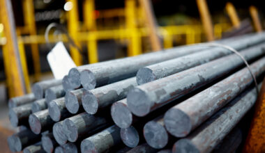 A view shows rods of CO2-reduced steel at a production plant in Georgsmarienhuette, Germany, on Sept. 19, 2024. [REUTERS/YONHAP]