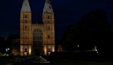 The impressive Southwell Minster. A Grade I Listed building