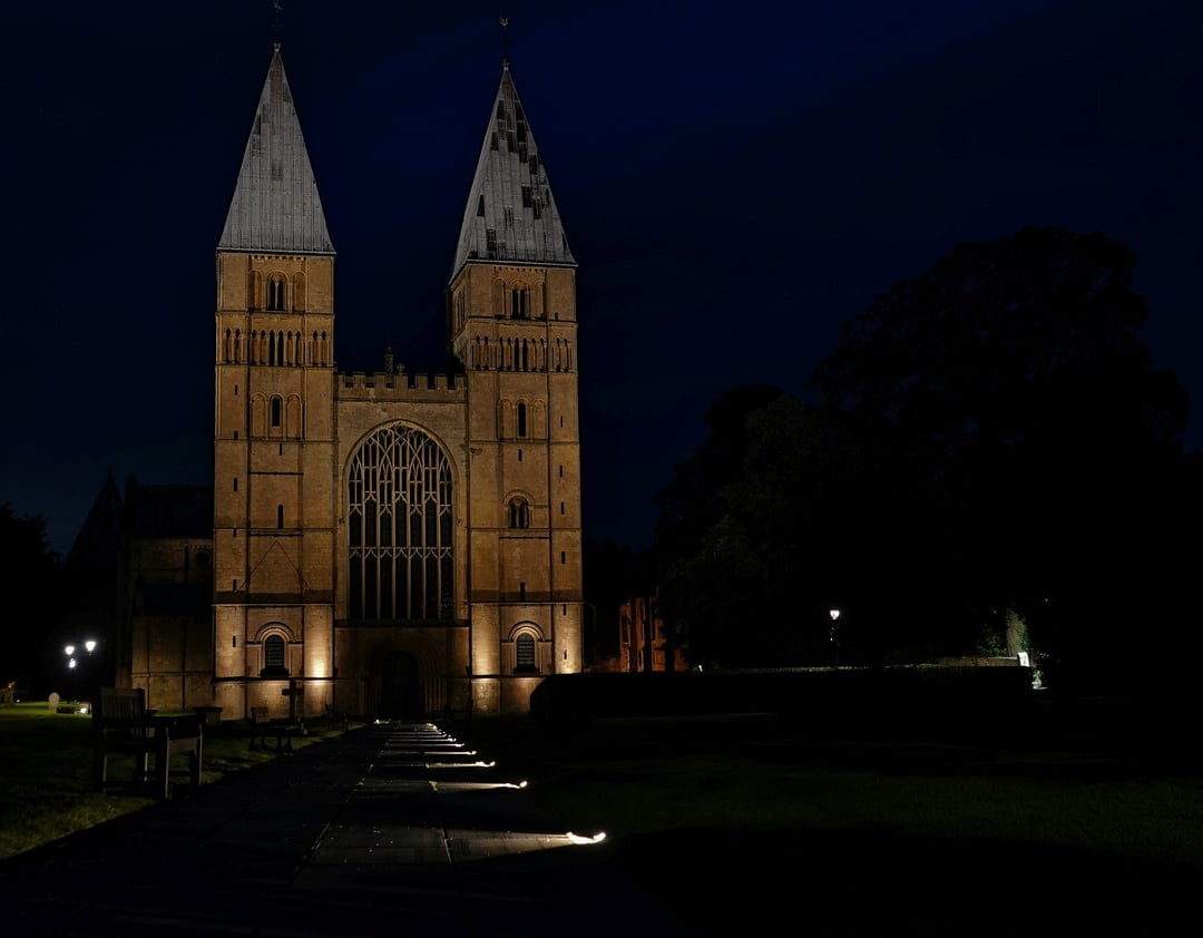 The impressive Southwell Minster. A Grade I Listed building
