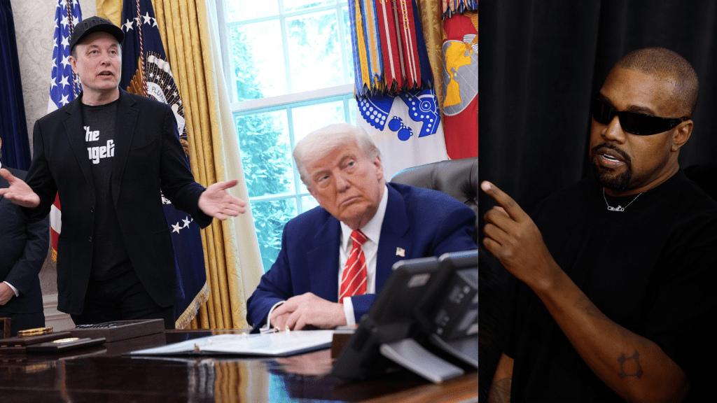 Kanye West Attempts To Mediate Donald Trump, Elon Musk Feud