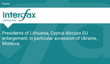 Presidents of Lithuania, Cyprus discuss EU enlargement, in particular accession of Ukraine, Moldova