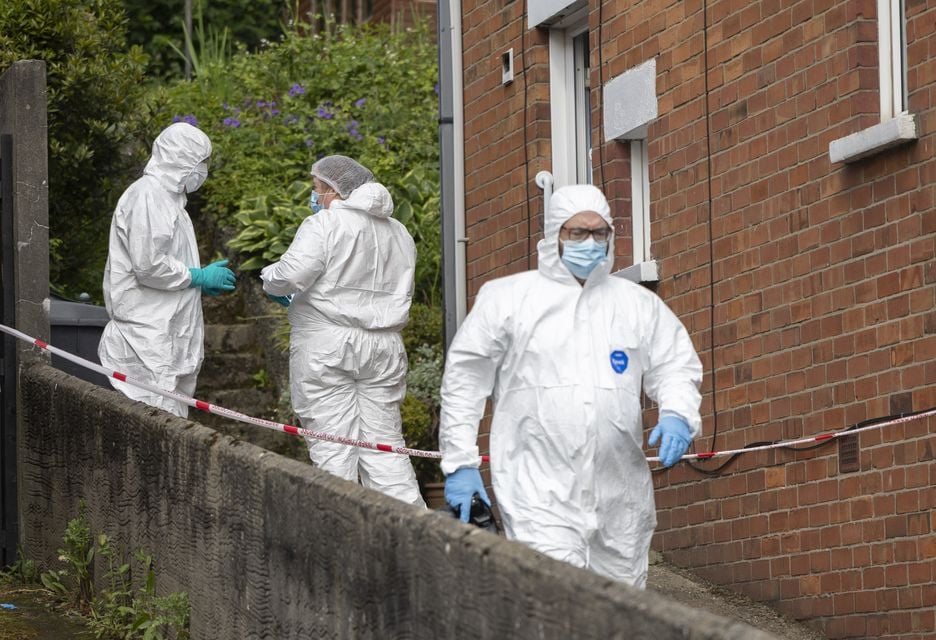 Police at the scene of a sudden death in the Shore Road area of North Belfast on June 3rd 2025 (Photo by Kevin Scott)