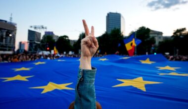 European flag celebrates 40 years as symbol for EU and predecessor
