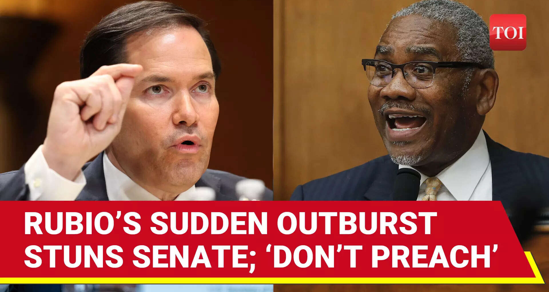 Marco Rubio Gets Angry Mid-Response In Senate As Meeks Grills Over USAID Cuts |