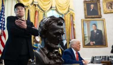 Europeans chomp popcorn while Elon Musk and Donald Trump rage-quit their bromance – POLITICO