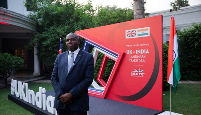 British Foreign Secretary David Lammy attends an interview with Reuters at the British High Commissioner Residence in New Delhi, India, June 7, 2025. — Reuters