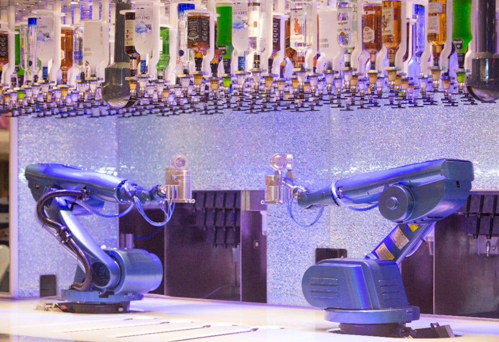 Bionic Bar on board Royal Caribbean’s Quantum of the Seas (Photo courtesy of Royal Caribbean) — Photo by University of South Carolina