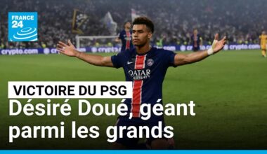 Le PSG remporte la finale de la Ligue des champions : Désiré Doué, géant parmi les grands