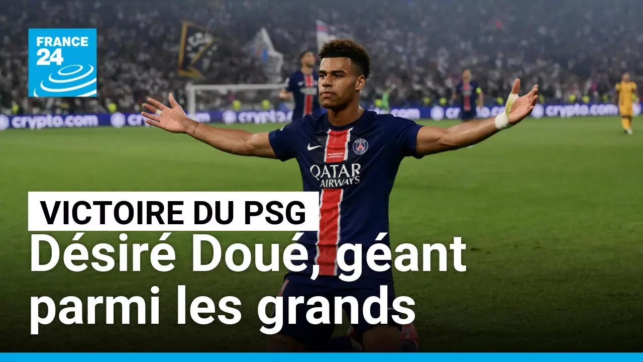 Le PSG remporte la finale de la Ligue des champions : Désiré Doué, géant parmi les grands