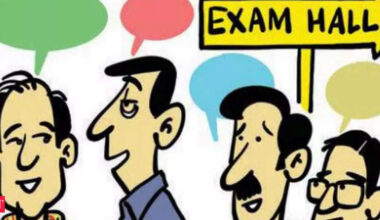 From food to politics: Parents bond outside exam halls