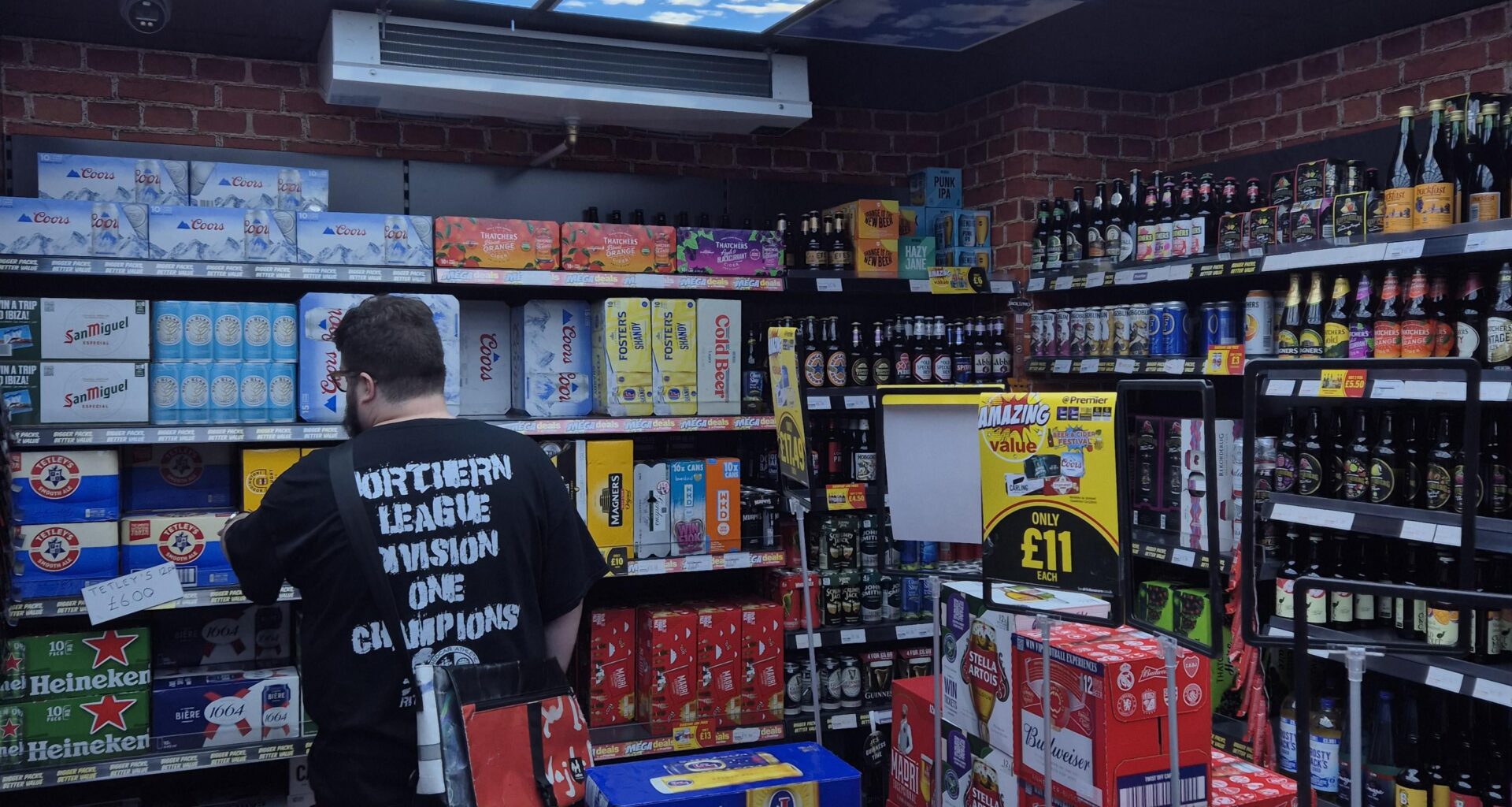 My corner shop installed a walk in beer fridge.