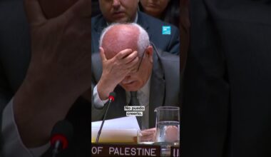 Embajador palestino rompe en llanto ante el Consejo de Seguridad de la ONU