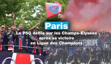 Le PSG remonte les Champs-Élysées pour fêter sa victoire en Ligue des Champions • FRANCE 24