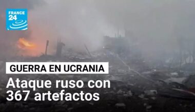 Rusia ataca Ucrania con 298 drones y 69 misiles