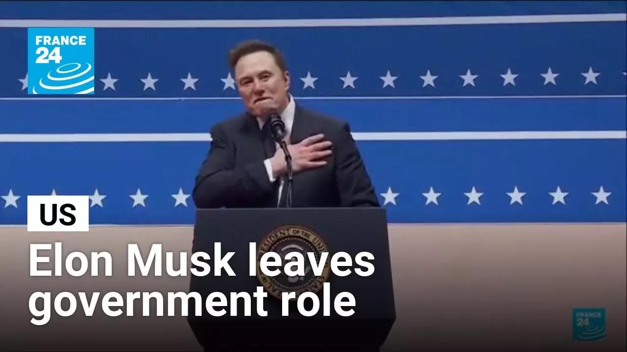 Elon Musk leaves US government role after rare break with Trump • FRANCE 24 English