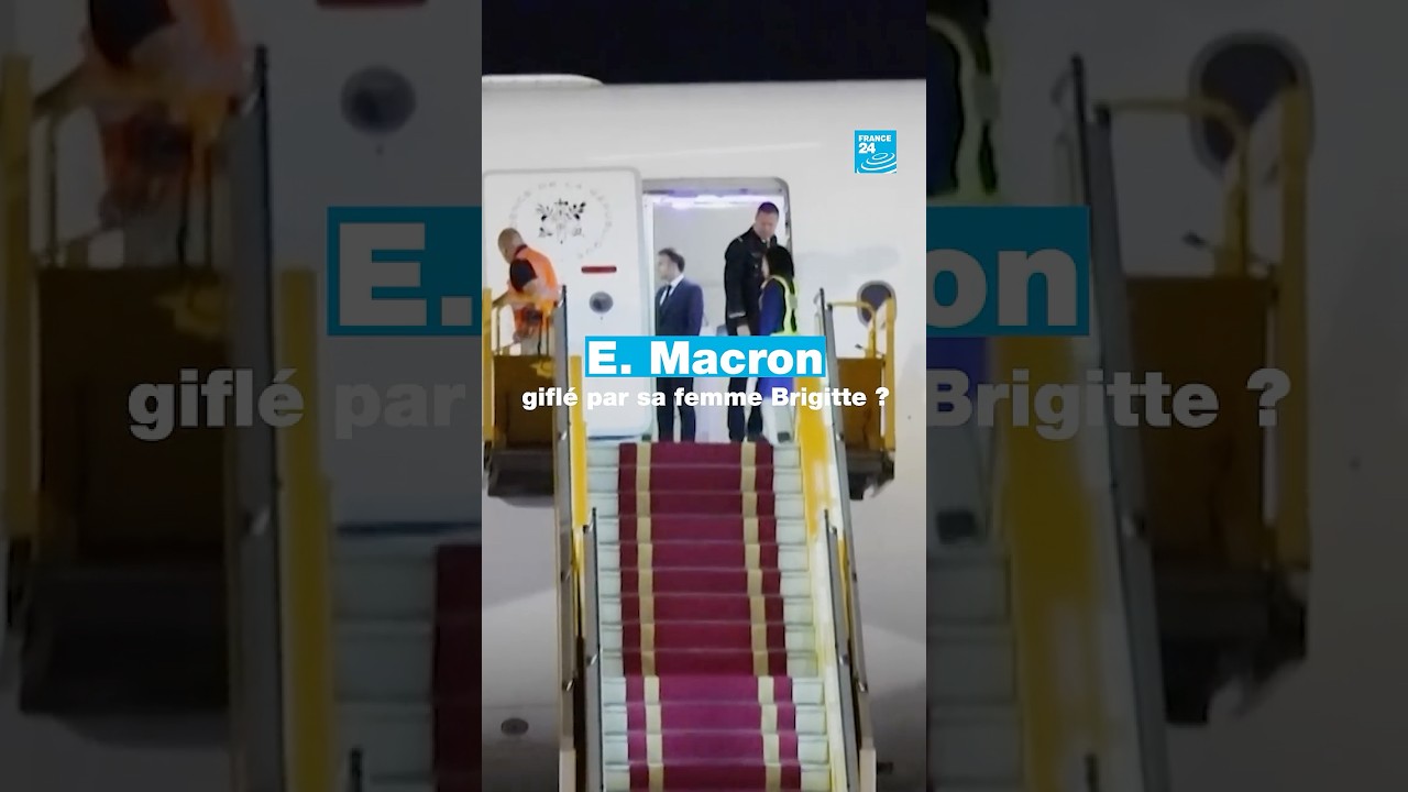 Emmanuel Macron "giflé" par sa femme Brigitte ? Une vidéo sème le trouble • FRANCE 24