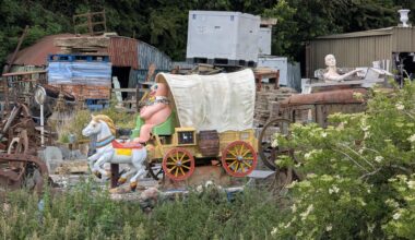 We spotted a major celebrity from our childhood whilst walking in Louth last week.