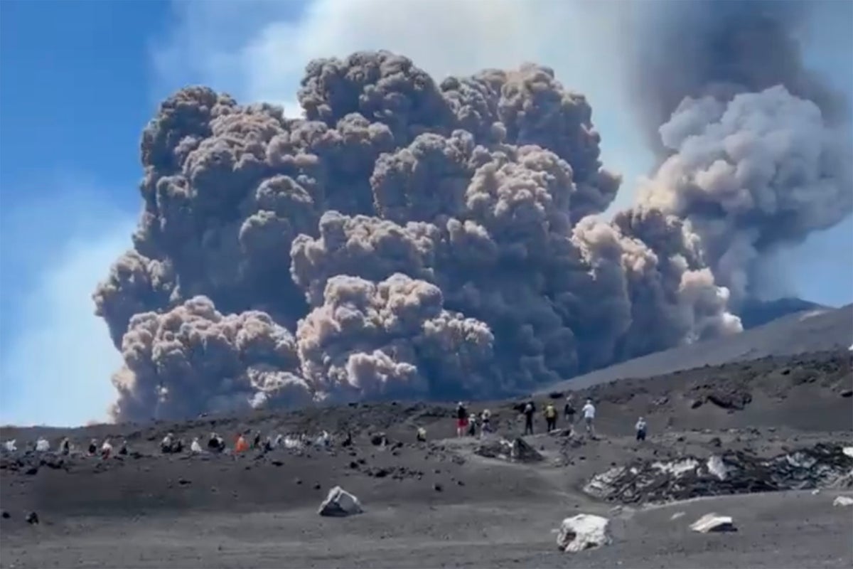 Mount Etna eruption live updates: Europe’s highest active volcano erupts in Italy sending tourists fleeing