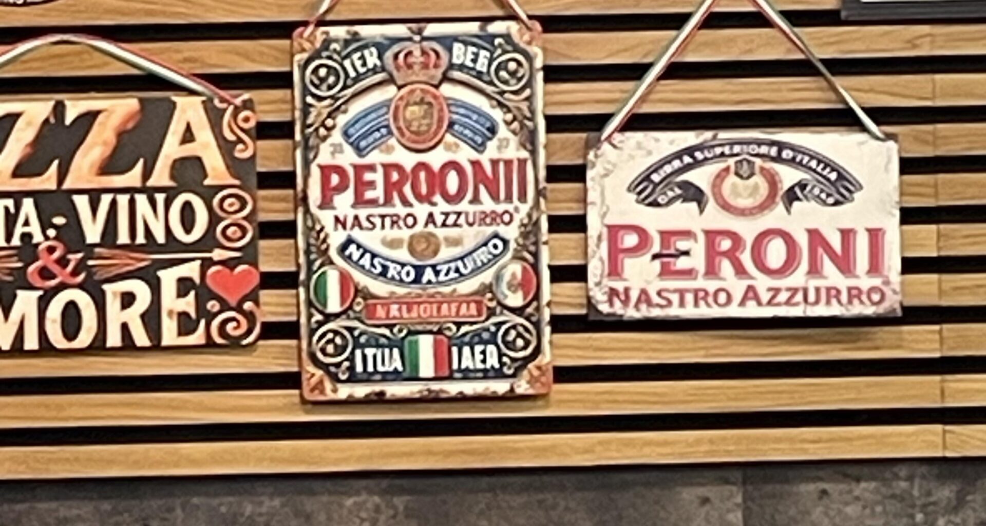 Love you Sawers, but please tell me they’ve not seriously just whacked up some gibberish AI Italian sign on their wall 😭 (middle one on the bottom)