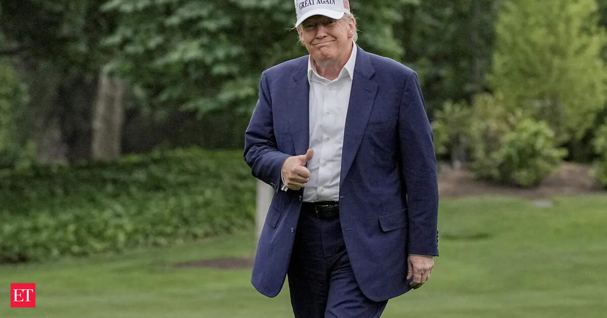 Donald Trump's new official portrait released by White House, netizens say 'this can't be real'