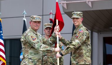 Lyon passes torch to Bell at Space Delta 15, NSDC change of command