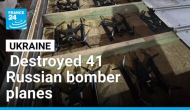 Ukraine says it destroyed 41 Russian bomber planes deep inside territory • FRANCE 24 English