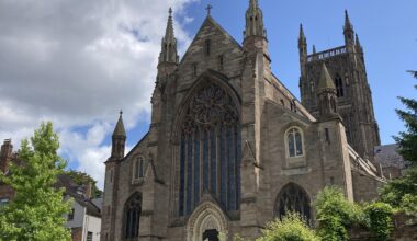 My hometown, Worcester & it’s cathedral yesterday