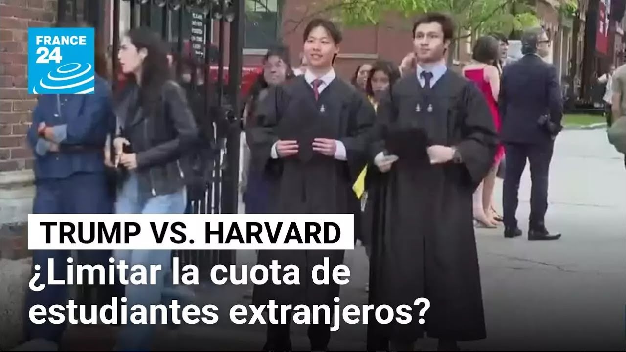 Trump pide a Harvard limitar su cuota de estudiantes extranjeros al 15% • FRANCE 24 Español