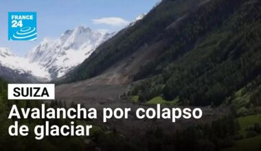 Colapso de glaciar en Suiza sepultó un pueblo que había sido evacuado • FRANCE 24 Español