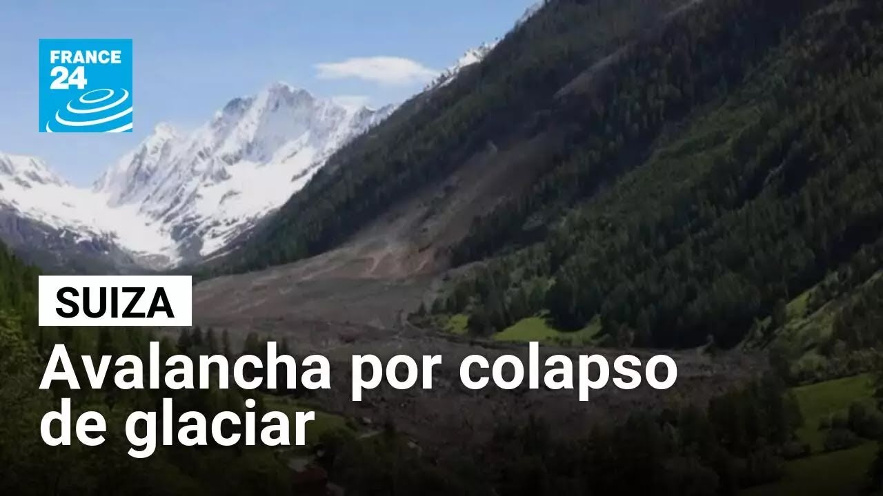 Colapso de glaciar en Suiza sepultó un pueblo que había sido evacuado • FRANCE 24 Español