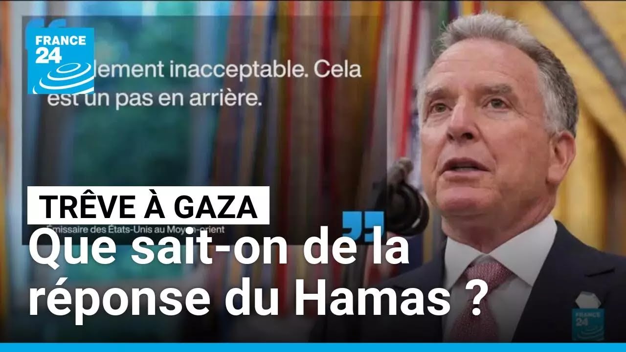 Proposition américaine de trêve à Gaza : que sait-on de la réponse du Hamas ? • FRANCE 24