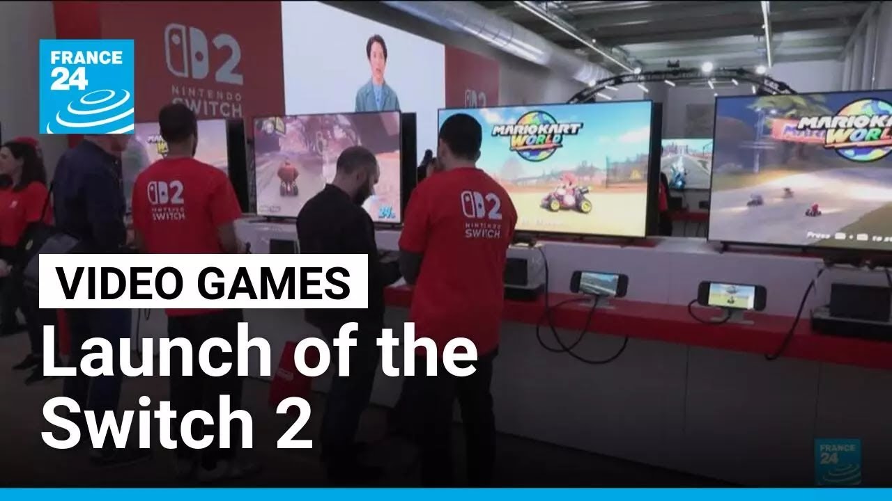Gamers line up for Nintendo Switch 2 on launch day • FRANCE 24 English