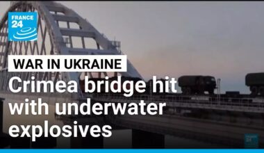 Ukraine says it hit Russia's bridge to Crimea with underwater explosives • FRANCE 24 English