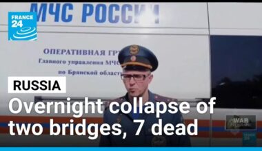 Russia: Two bridges collapse in overnight 'blasts', 7 people died • FRANCE 24 English