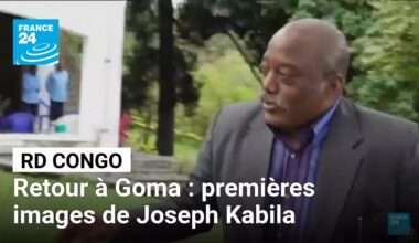 Premières images de Joseph Kabila, l'ex-président de la RD Congo, depuis son retour à Goma