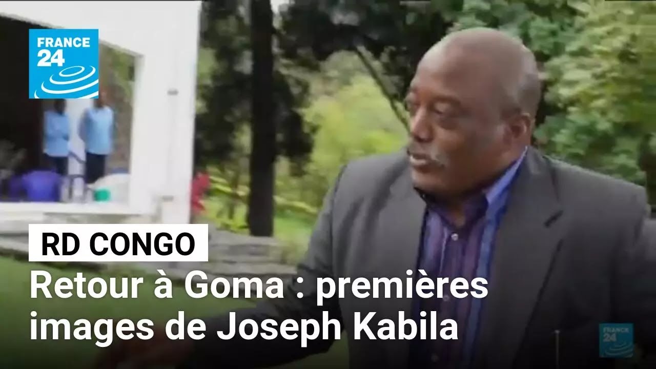 Premières images de Joseph Kabila, l'ex-président de la RD Congo, depuis son retour à Goma