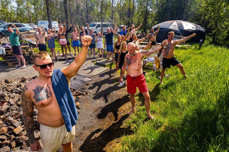 Sweating, singing, and healing by Lake Apavatn