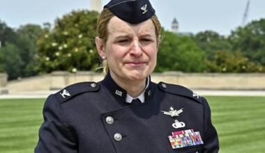 Pentagon removes outspoken Space Force officer from post as trans ban takes effect