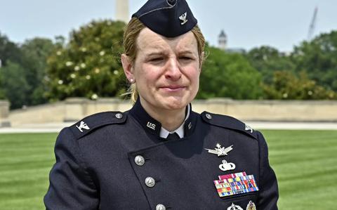 Pentagon removes outspoken Space Force officer from post as trans ban takes effect