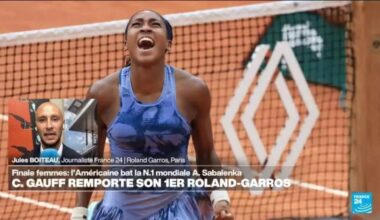 Tennis : l'Américaine Coco Gauff remporte son premier sacre à Roland-Garros • FRANCE 24