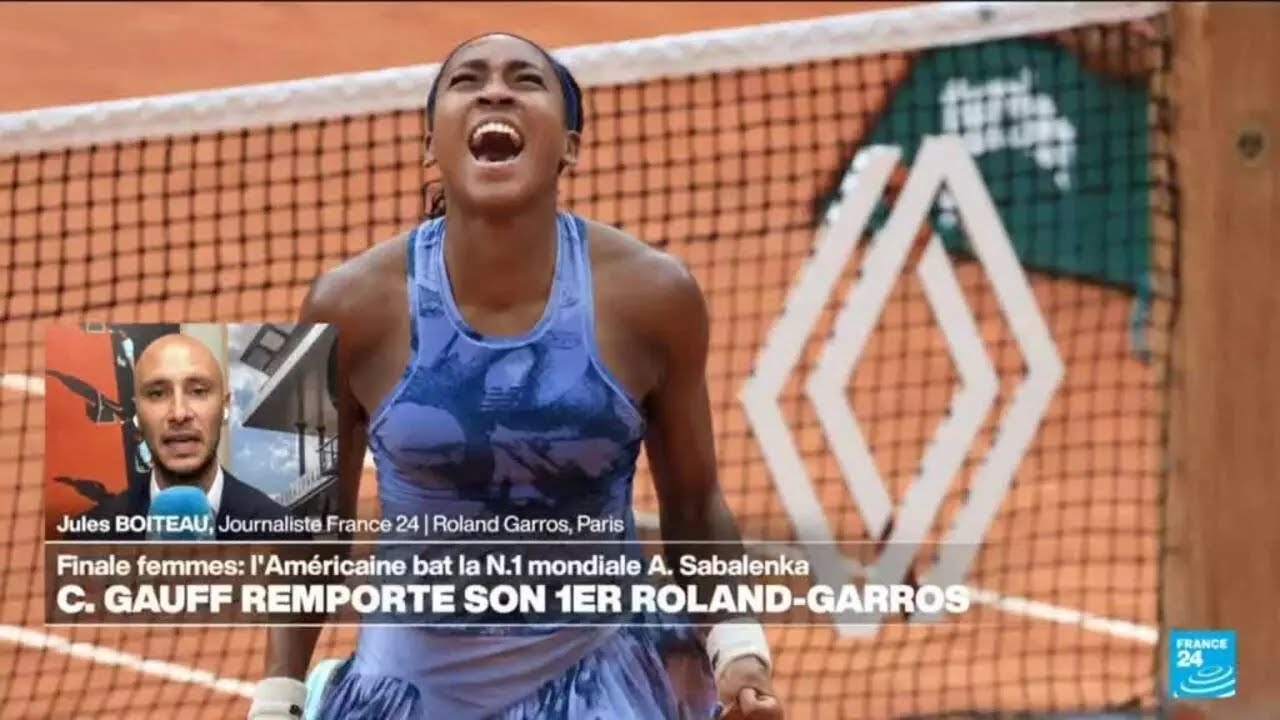 Tennis : l'Américaine Coco Gauff remporte son premier sacre à Roland-Garros • FRANCE 24