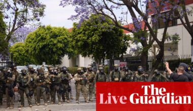 Trump praises ‘great job’ by national guard in calming LA protests, as mayor says troops are not in the city – US politics live | US news