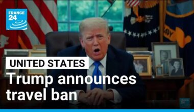 Trump announces travel ban and restrictions on 19 countries • FRANCE 24 English