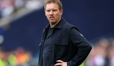 Julian Nagelsmann reacts to Germany’s 2-0 loss to France in the Nations League